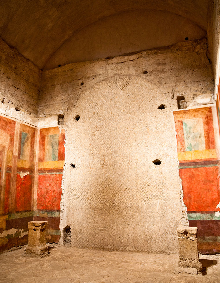 Inside Casa di Augusto in palatine hill at Rome - Italy — Photo by pablodebat