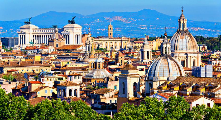 View of Rome, Italy — Photo by scaliger