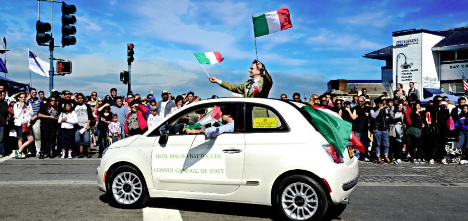 Consul General of Italy in San Francisco Mauro Battocchi at the 2012 Italian Heritage Parade. Photograph by Nickolas Marinelli