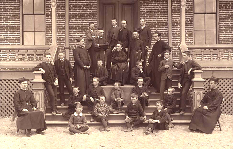 30 a.m. wake-up call and night prayers every evening. (Gonzaga University Archives) 