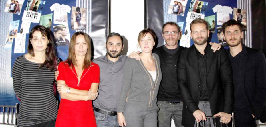 Francesca Archibugi, Maria Sole Tognazzi, P. Messina, Valeria Bruni Tedeschi, V. Mastandrea, A. Borghi e L. Marinelli. Photo Courtesy of Sally Fischer PR