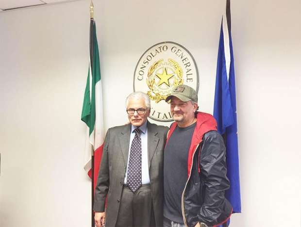 Consul General Antonio Verdi with Giovanni Veronesi