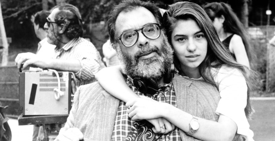 Francis and Sofia Coppola on set of New York Stories 1989_courtesy of Buena Vista Pictures