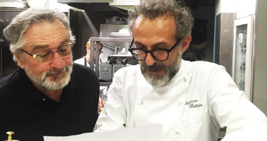 Massimo Bottura with Robert de Niro are planning a new Refettorio in the Bronx which will open in early 2017.  Image by Massimo Bottura