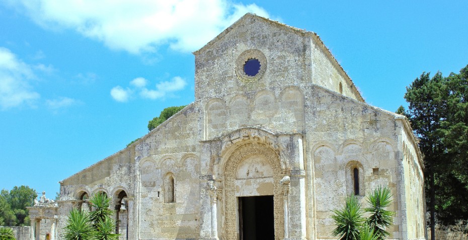 Abbey of Santa Maria di Cerrate (Lecce), one of the most significant examples of Romanesque architecture in Puglia; the property is currently under restoration, and open to the public on limited days/hours. Photo credit: Francesco Franciosi © FAI - Fondo Ambiente Italiano