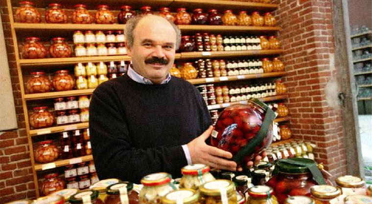 Oscar Farinetti, the founder of upscale Italian food market Eataly