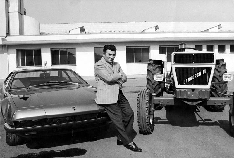 Ferruccio Lamborghini and his cars