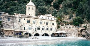 San Fruttuoso abbey in Camogli, Liguria, Italy — Photo by gregorylee