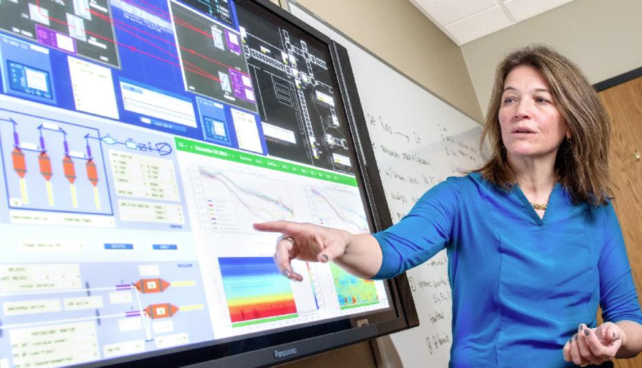 Laura Cadonati leads the LIGO data analysis team. LIGO is considered the largest and most ambitious project ever funded by The National Science Foundation (NSF)(Credit: Rob Felt)