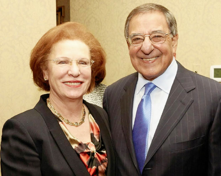 Romana Bracco & former U.S. Secretary of Defense, the Honorable Leon Panetta, at an ICS function.  Photo by by Vladimir Petrochenko