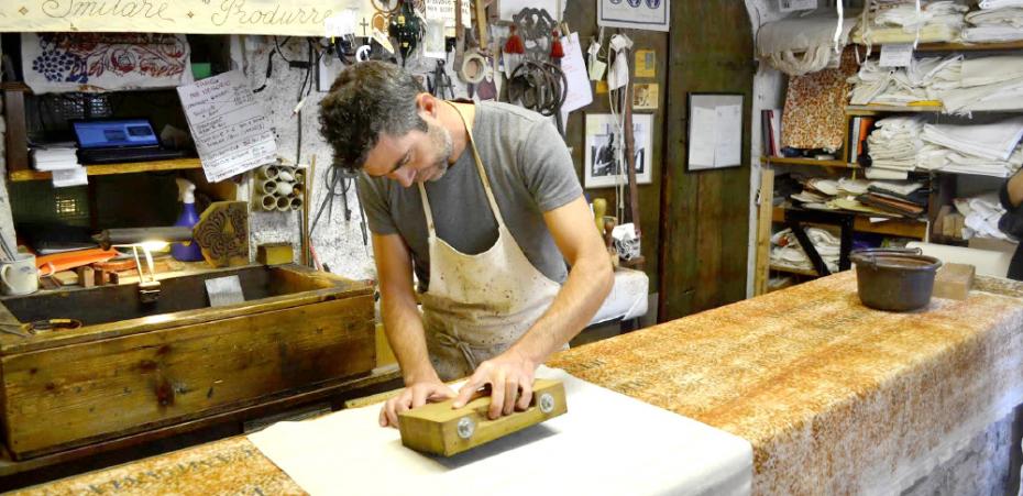 Gabriele Marchi at work. Photo crediti: Silvia Donati