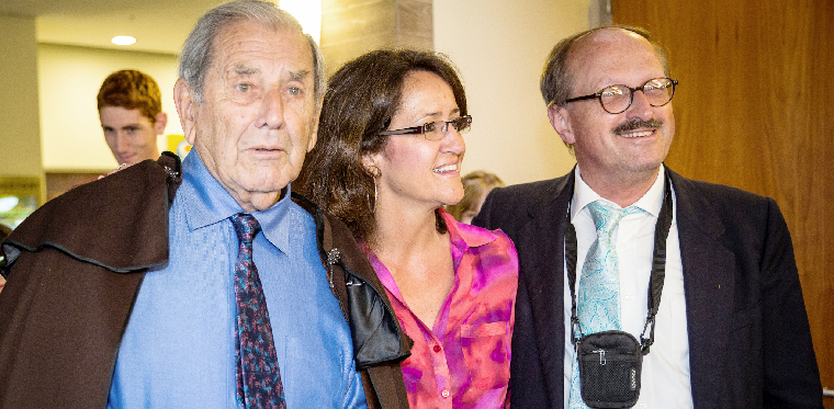   Mario Del Chiaro, Lisa Pieraccini and Stephan Steingraber. Photo courtesy of Dr. Lisa Pieraccini