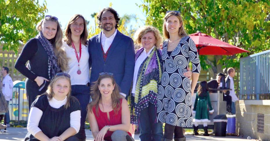 President of Fondazione Italia - Paolo Miliozzi surrounded by his team of teachers and educators. Photo Courtesy of P. Miliozzi