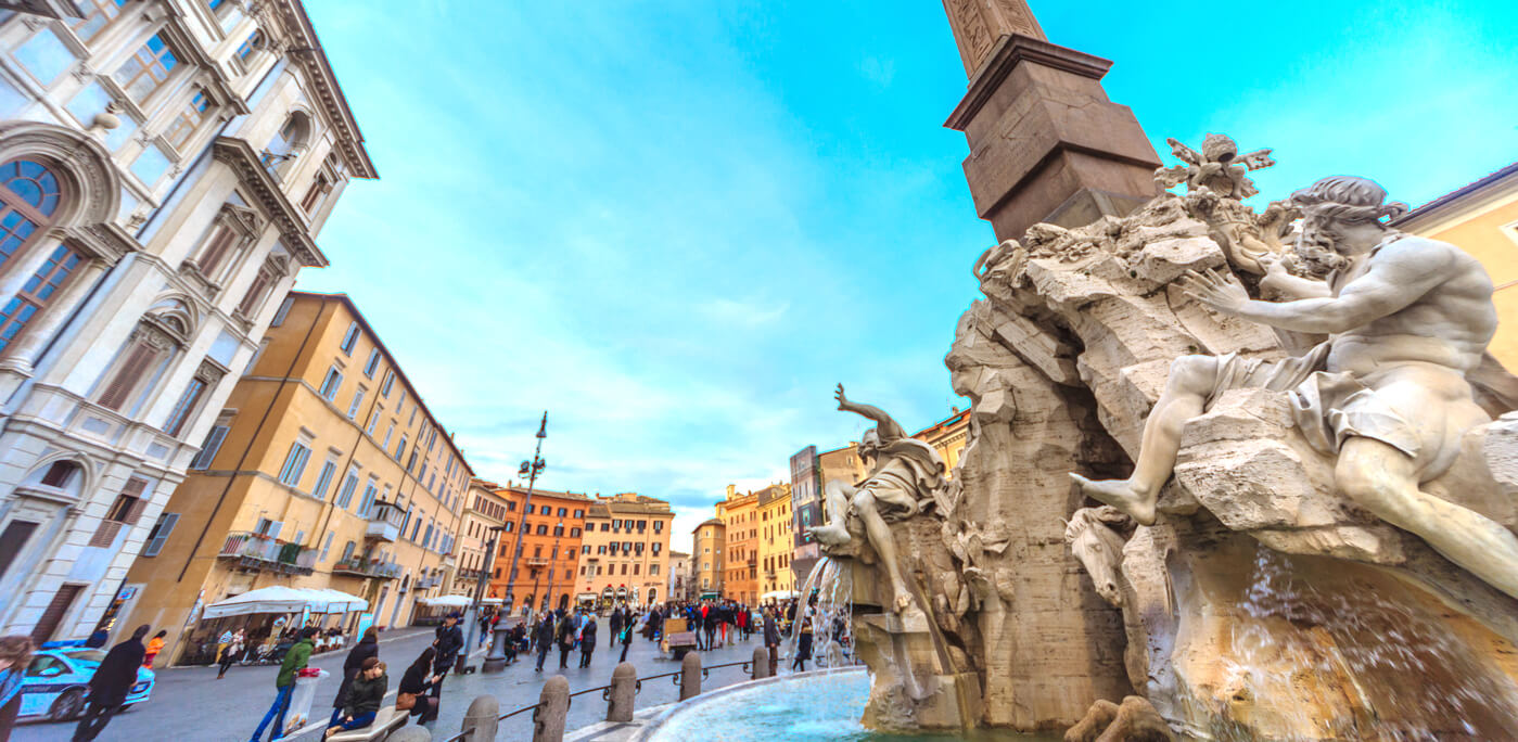 Piazza Navona in Rome, Italy.— Photo by aallm