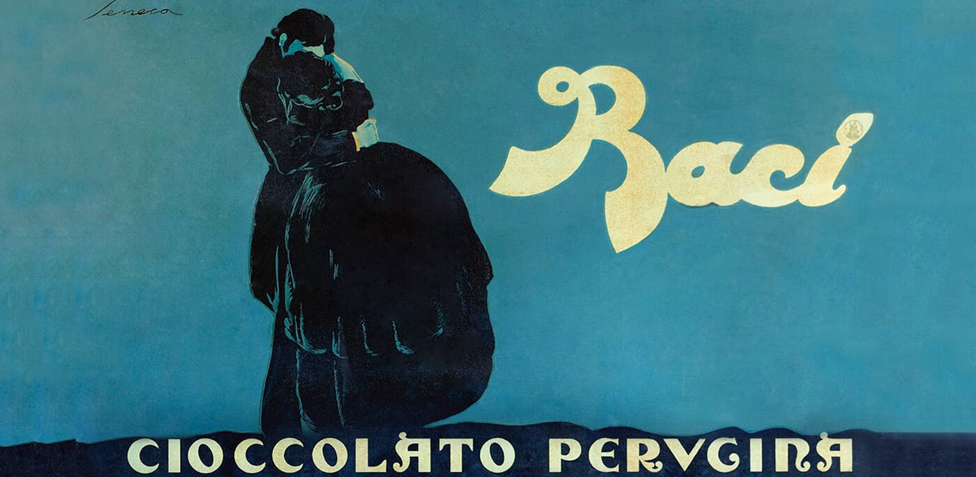 Vintage artwork, initial concept designed by artist Federico Seneca for Perugina in 1922. (courtesy Perugina Nestlè Italia)