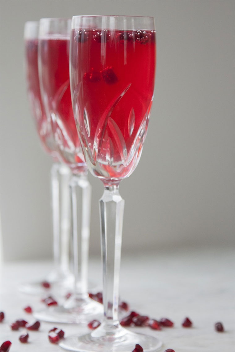 Pomegranate Prosecco Sparkler