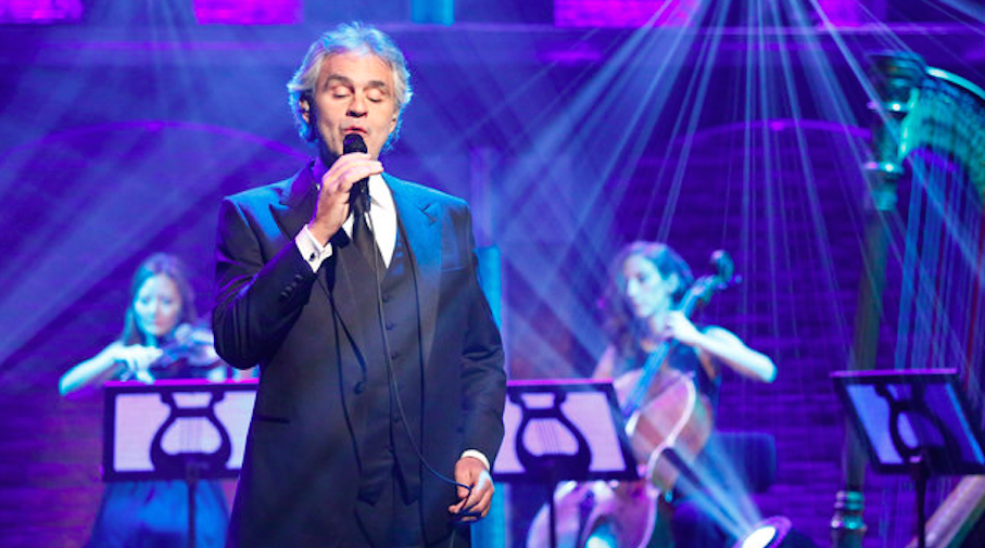 Andrea Bocelli at Late Night Show