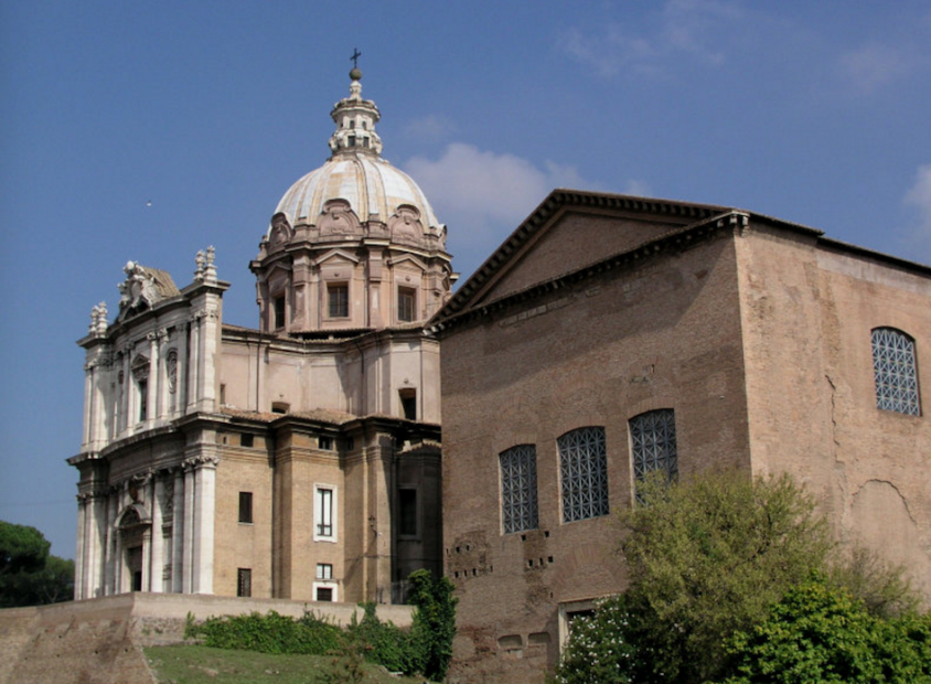 Cupola of Rome’s Saints Luke and Martina church restored