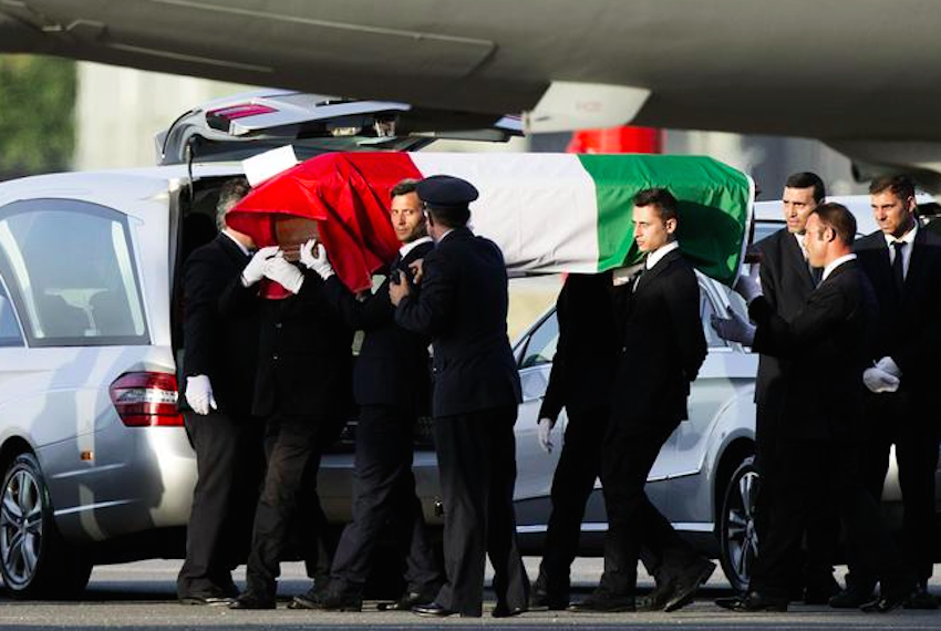 Italy Mourns Dhaka's Victims Whose Bodies Landed at Ciampino