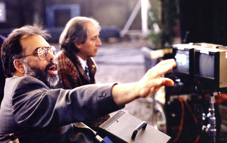 Francis Coppola and Vittorio Storaro on the set of the film "TUCKER, the man and his dream" 1988. Photo Courtesy of V. Storaro