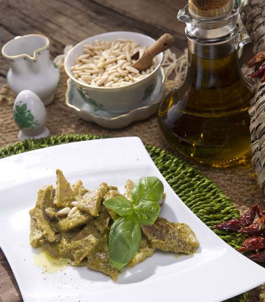 Testaroli of Lunigiana is a specialty pasta of Northern Tuscany