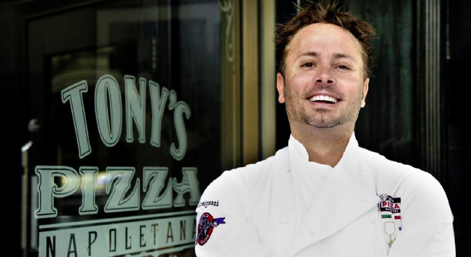 Tony Gemignani is the chef and owner of thirteen restaurants in Northern California and Las Vegas and an 11-time world pizza champion. Photograph courtesy of Tony’s Pizza Napoletana