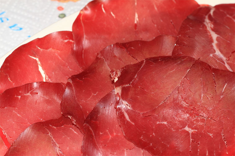 Bresaola - typical from Valtellina (northern Italy)— Photo by coburn77