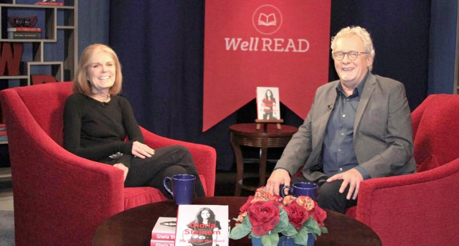 Journalist and author Gloria Steinem was interviewed recently about her new book, "My Life on the Road," by Terry Tazioli, co-host of public television's Well Read.  (Well Read)