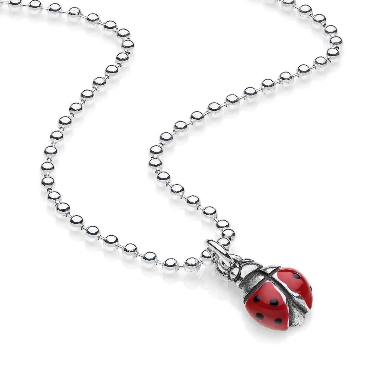 Boule Necklace 45cm+ Ladybug Mini Charm | Gioielli DOP