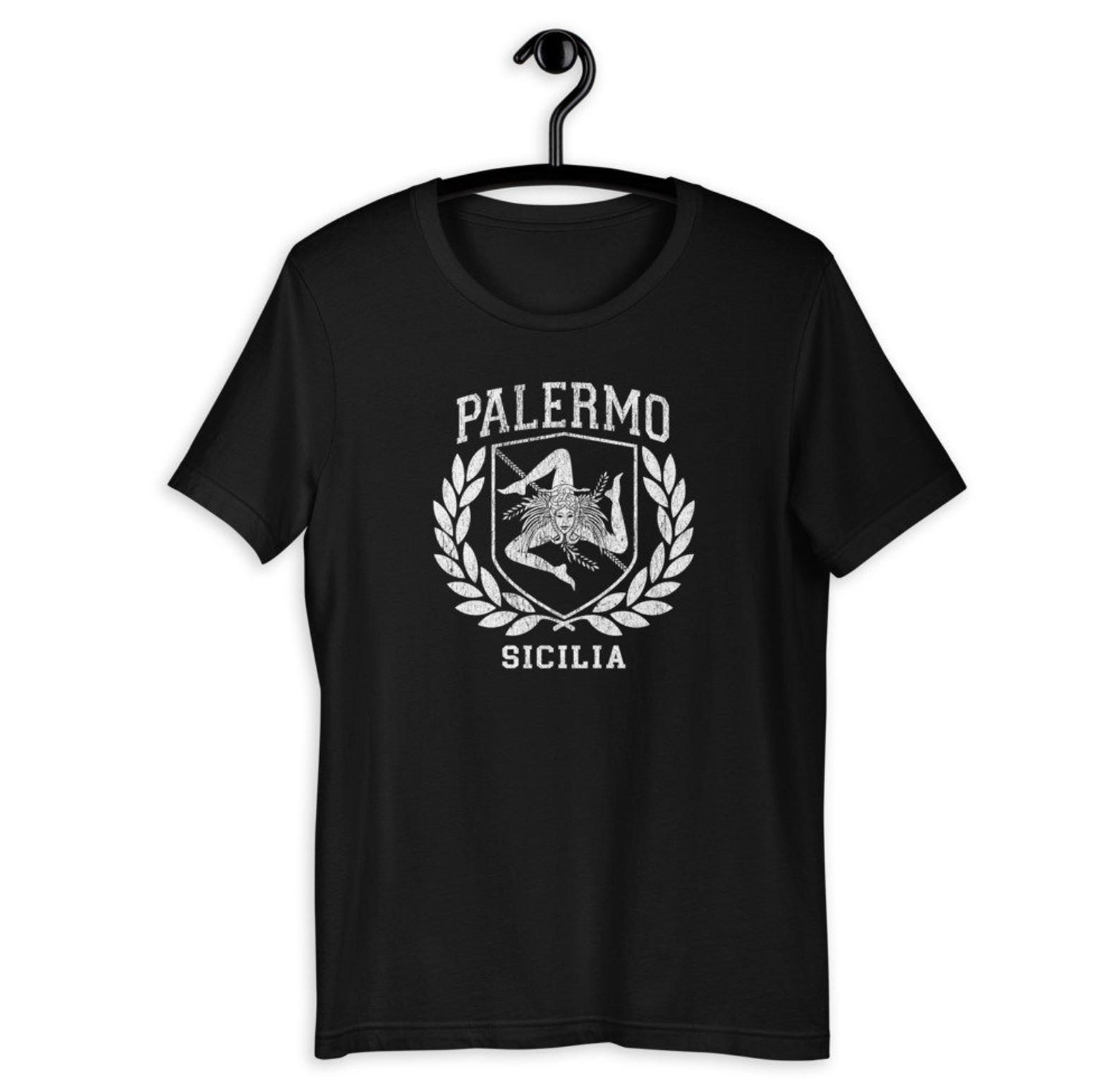 MESSINA: Sicilia Flag and Trinacria Shield Design' Men's 50/50 T-Shirt