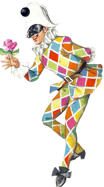 Maschere tradizionali italiane: Arlecchino •