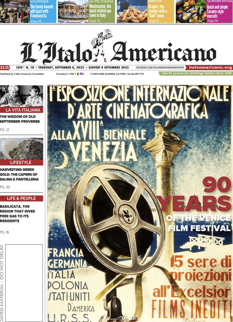 Edition September L Italo Americano Italian American Bilingual News Source